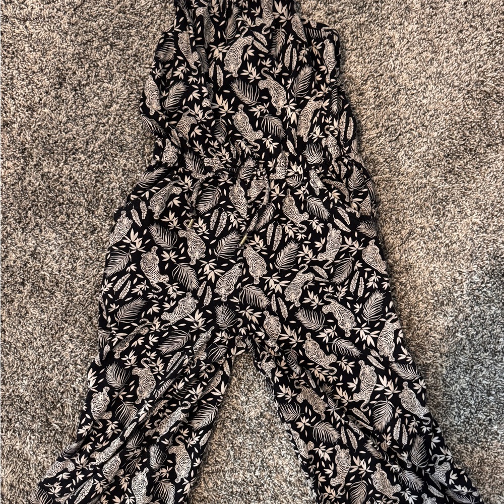 Tiger Black and cream Jumpsuit